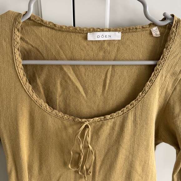 Doen Long Sleeve Pointelle Shirt - Picture 2 of 7